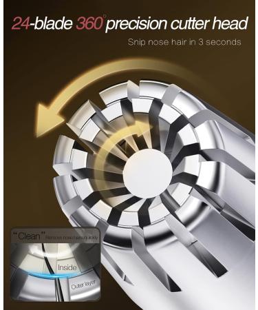 EKE Nose Hair Trimmer - Manual Painless Waterproof Remover with 12 Blades | Easy to Clean & Carry | International Shipping Available - Buy Online on GoSupps.com