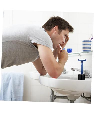 PopetPop 2 STK Razor Base Metal Bracket & Brush Stand - Durable Shower Storage for Shaving Tools - Mini Holder 3.8x3.3cm (2pcs) - Black - Buy Online on GoSupps.com