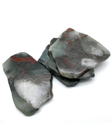 Natural Crystal Natural Raw Africa Blood Slices Crystal Stone Polished Quartz Specimen Home Decoration Natural Crystals ERBDRGAZ (Size : 190-220 Grams)