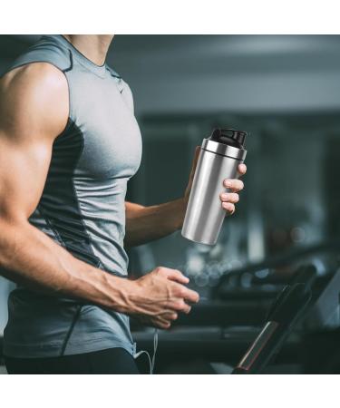 Pofibo Stainless Steel Protein Shaker 750ml | BPA-Free Leak-Proof Protein Shake Bottle with Steel Ball | Ideal Fitness Shaker for Protein Powder - Buy Online on GoSupps.com