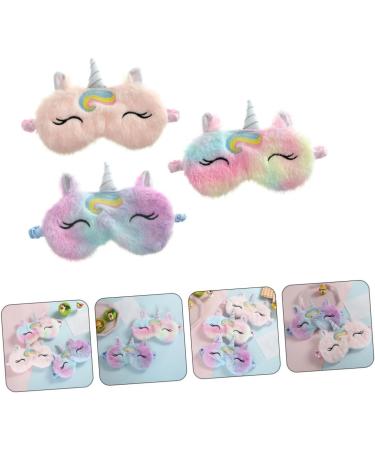 3pcs Unicorn Eye Patch Set - Travel and Sleeping Eye Mask, Animal Eye Shades and Blindfold for Chrismas Gifts - Buy Online on GoSupps.com