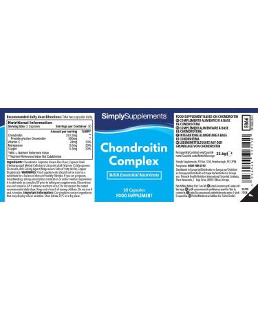 Chondroitin Complex 60 Capsules | Premium Support for Active Lifestyles | UK Made - Buy Online on GoSupps.com