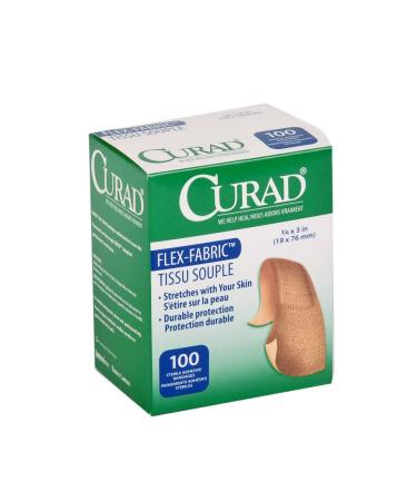 MEDLINE NON25650 NON25650Z Curad Fabric Adhesive Bandages (Pack of 100)