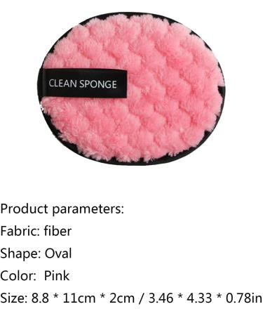 Cotton Makeup Remover Pads | Reusable Cotton Pads for Face Cleansing - Wet and Dry Double Use Makeup Remover Cloths Make-up Products Puff for Women & Men 12b Pink - Buy Online on GoSupps.com