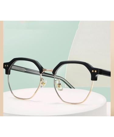 SERONI Blue Light Blocking Glasses for Men & Women - TR90 Frames UV Protection Stylish Computer & Reading Glasses 52mm - Black & Gold - Buy Online on GoSupps.com