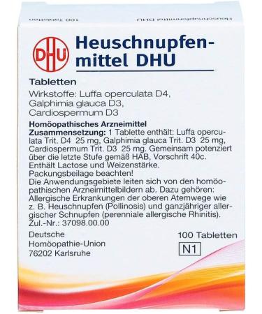 DHU Hay Fever Remedy Non-Drowsy Relief for Eyes & Nose | 100 Tablets Fast Shipping Worldwide - Buy Online on GoSupps.com
