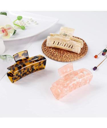 Vogely 1 Piece Acetic Acid Hair Claws Women Simplicity Hair Clip Fashion Elegant Headdress Marble Texture Hair Parts Style E Pattern Green - Buy Online on GoSupps.com