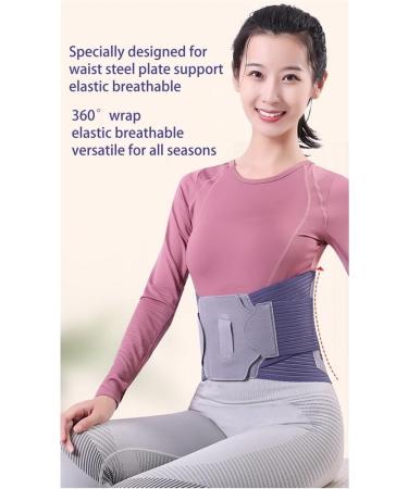 Extended Lordosis Support Belt for Men & Women - Breathable Lower Back Pain Relief & Posture Correction Orthosis - Gray & M Gray - Buy Online on GoSupps.com