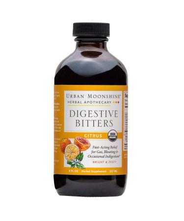 Urban Moonshine Citrus Digestive Bitters | Organic Herbal Supplement 8 FL OZ (Pack of 1)