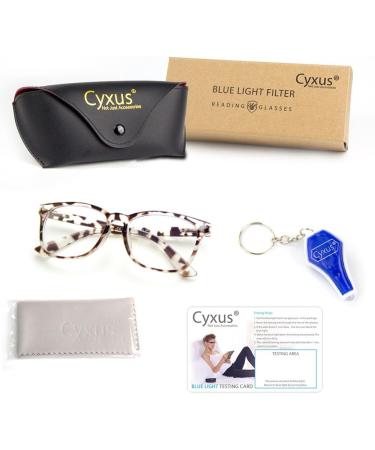 Cyxus Blue Light Glasses | UV Filter Anti Eye Strain Leopard Print Spring Hinge - Buy Online on GoSupps.com