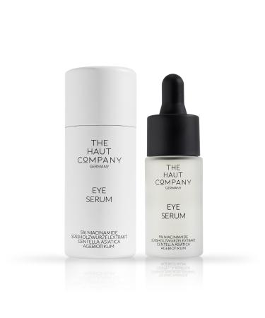 15 ml Eye Serum - 5% Niacinamide and Licorice Root Extract - Wrinkles Crow's Feet and Eye Bags - Dark Circles are Brightened - Made in Germany