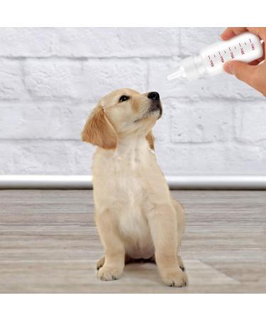 PUFEUOO 4Pcs 50ml Pet Feeding Bottle Kitten Puppy Feeding Bottles with Different Nipples for Newborn Animal Feeder - Buy Online on GoSupps.com