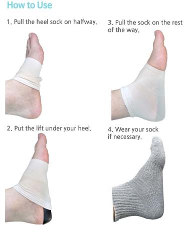 2 Large Right 1/2 Inch Inside Socks Inserts for Leg Length Discrepancies - Buy Online on GoSupps.com