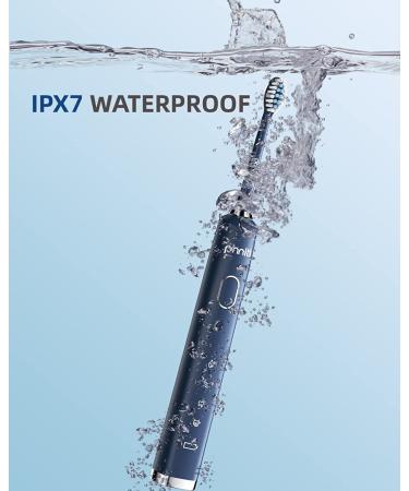 Phniti Sonic Electric Toothbrush for Adults - 8 Brush Heads, Fast Charge, 4 Modes, 40,000VPM, Waterproof (Blue) - Buy Online on GoSupps.com