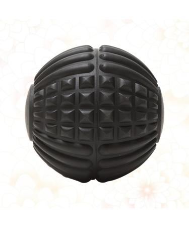 Plantar Fasciitis Massage Tool - Ice Hockey Massage Ball & Fitness Roller for Foot Relief | Yoga Ball & Fascia Ball for Gym Use - Black - Buy Online on GoSupps.com