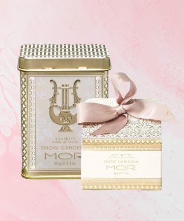 MOR Little Luxuries Snow Gardenia Body Butter 50g | Nourishing & Hydrating | International Shipping Available - Buy Online on GoSupps.com