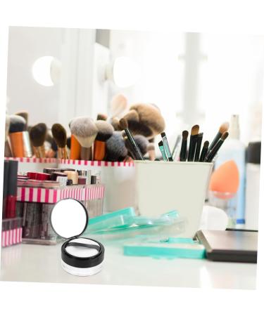 WOONEKY 2pcs Elastic Mesh Loose Powder Box Portable Powder Case Makeup Powder Case Mirror Brackets Abs Black - Buy Online on GoSupps.com