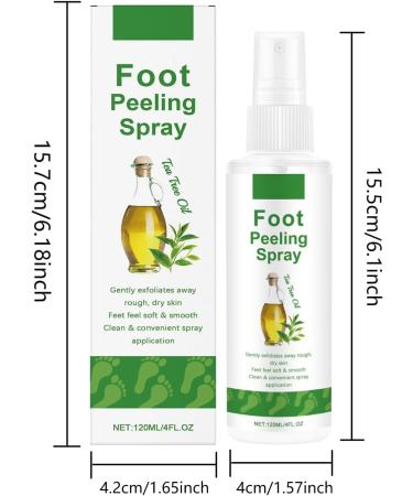 Spray exfoliant pour les pieds l'arbre th : Premier soin 3 jours pour les talons morts adapt aux coudes et aux genoux hydratation longue dur e non collant (120 ml) - Buy Online on GoSupps.com