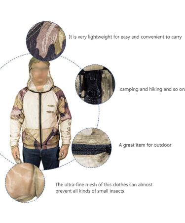 BESPORTBLE Lightweight Summer Bug Jacket with Hood | Mesh Netting Cover | Outdoor Protector | Light Green - Buy Online on GoSupps.com