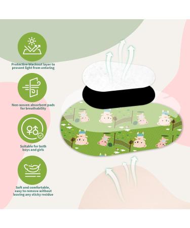 140PCS Kids Adhesive Eye Patches Cute Disposable Eyepatch Set for Amblyopia & Lazy Eye Breathable Bandages for Toddlers - 7 Styles - Buy Online on GoSupps.com