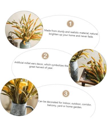 Alipis 3pcs Simulated Ears of Corn Dried Grasses Bundle Home D cor Dried Millet Home Accessories Decor Faux Plants Artificial Plant Home Decor Millet Decor Paddy Artificial Grass Iron Greenx3pcs 12X75CMx3pcs - Buy Online on GoSupps.com