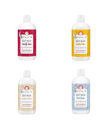 First Aid Beauty FAB Pure Skin Body Wash Gilded Pear - Limited Edition 16 oz | Deep Cleansing Holiday Collection - Shop Internationally - Buy Online on GoSupps.com