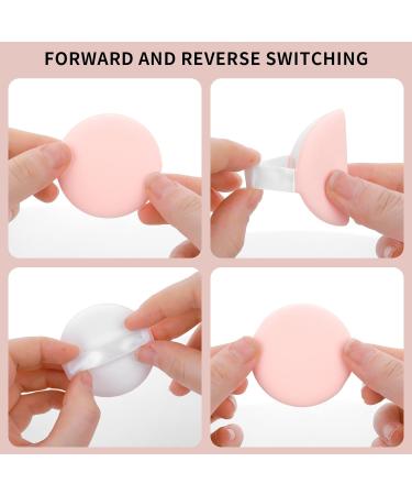 Sibba 8 PCS Makeup Sponge Powder Puff Set for Foundation Cushion & Concealer - Beauty Blender Holder Included - Blending Applicator Pads for Face Cream & Color Correcting - Mini Facial Cover - Skin Color - Buy Online on GoSupps.com