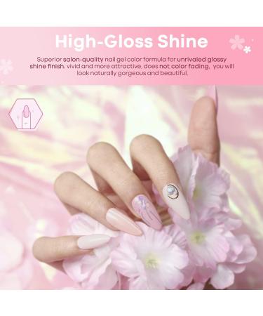 Modelones Gel Nail Polish Kit Starter with UV Lamp - 6 Colors Pastel Pink Set with Gel Top & Base Coat - Portable LED Dryer Lamp and Essential Manicure Tools - Perfect Nail Art Kit for Beginners! - Buy Online on GoSupps.com
