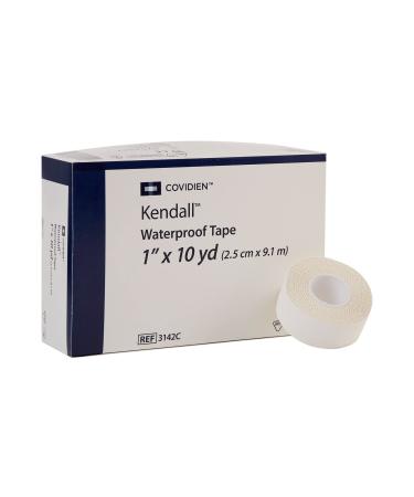 Kendall - Medical Tape Kendall - Waterproof Cloth 1 Inch X 10 Yard White NonSterile - 12/Box - McK
