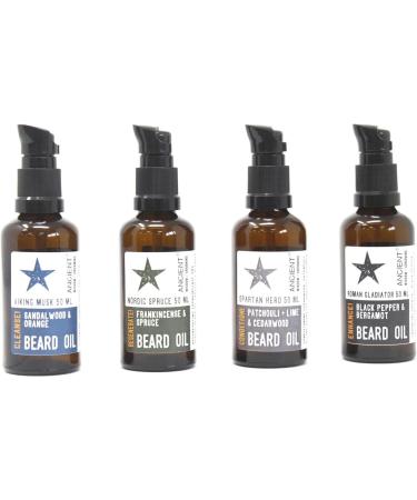 Ancient Wisdom 50ml Beard Oil - Spartan Hero - Condition! - Buy Online on GoSupps.com