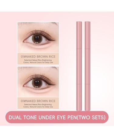 Ruhnjyg Eye Highlighter Under-Eye Makeup Stick | Smooth and Long-Lasting 2.5g Pen for Home Festivals Daily Events Grooming Travel Parties etc. - Buy Online on GoSupps.com