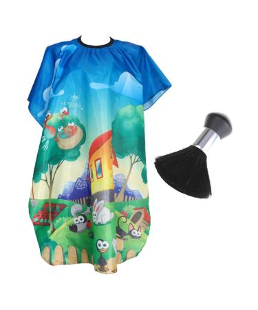 Children's Barber Cloth Baby Duster Brush Fabric Neck