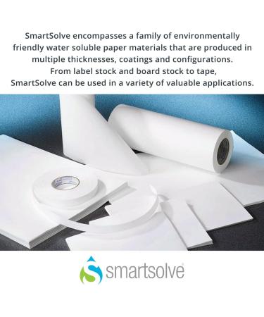 SmartSolve - IT118942 2pt Water-Soluble Translucent Paper 8.5" x 11" White (Pack of 25) - Buy Online on GoSupps.com