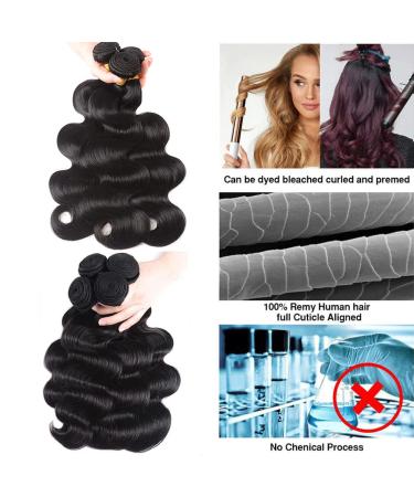 Tasumla 12A Brazilian Virgin Human Hair Bundles - 16/18/20 Inch Body Wave 3 Bundle Deal - Unprocessed Natural Color Weft Weave Extensions - Buy Online on GoSupps.com