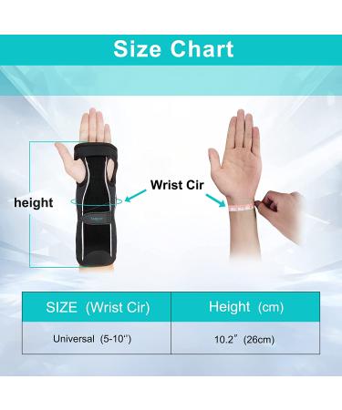 TANDCF bestlife Unisex Universal Forearm and Wrist Support Splint Brace - Adjustable Night Time Immobilizer for Carpal Tunnel - 10.2 inch length - Double Hand Universal - Buy Online on GoSupps.com