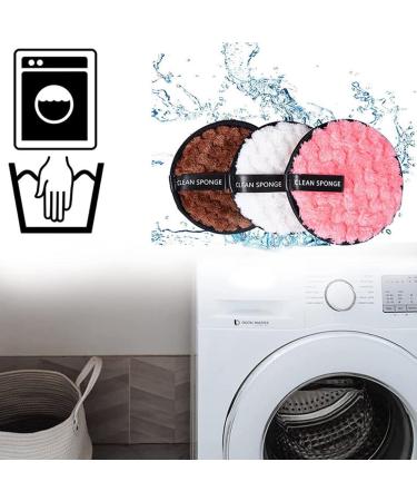 Buy Asymnm 6-Piece Washable Slaughtering Pads | Microfiber Reusable Makeup Sponges for Facial Cleaning - 11.5 cm 6 Colors - Buy Online on GoSupps.com