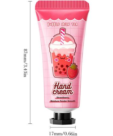 Mini Hand Creams Hand Cream Moisturizing Cream Repairing Hand Cream Hand Cream Gift Idea Valentine's Day Birthday Gift for Women Men (Strawberry) - Buy Online on GoSupps.com