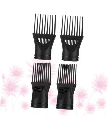 FRCOLOR Hair Dryer Diffuser Set - 4pcs Universal Comb Attachments for Blow Dryer - Afro Comb & Nozzles - Perfect Hair Straightener Replacement - Black - Buy Online on GoSupps.com