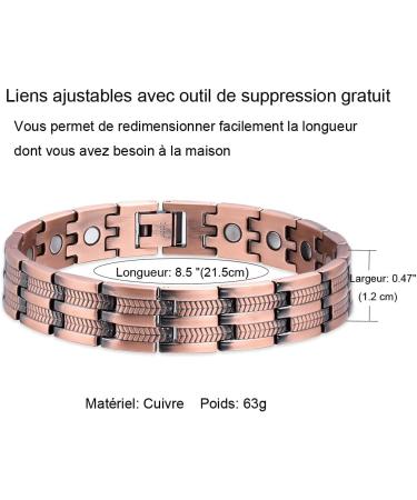 Shop Men's Magnetic Copper Bracelets - Stylish & Health Benefits | International Shipping Available - Buy Online on GoSupps.com