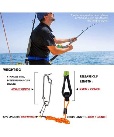 OUHUAN 2pcs Plus Line Release - 17 Downrigger Release Stacker Fishing Leaders with Longline Clips Snap for International Shipping - Buy Online on GoSupps.com