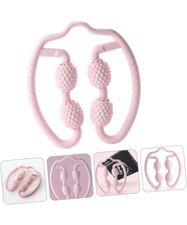 Tofficu Neck and Shoulder Massage Device - Handheld Foam Ring Wheel for Deep Tissue Relief | 1PC Linset Uh - Pink - International Shipping Available - Buy Online on GoSupps.com