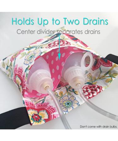Adjustable Mastectomy Drain Belt with Floral Print - JP Bulbs Breast Cancer Post Surgery Recovery - Sunflower Design - Buy Online on GoSupps.com