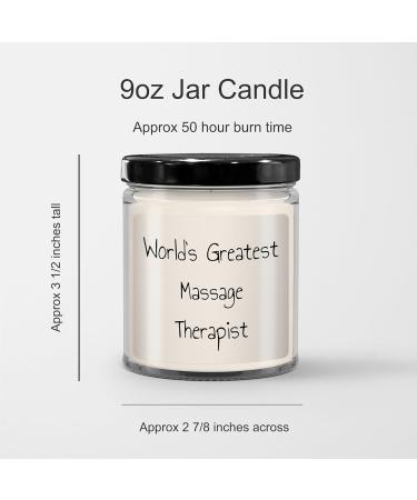 Massage Therapist Gifts for Men - World's Greatest 9oz Vanilla Soy Candle | Unique Graduation Gift - Buy Online on GoSupps.com