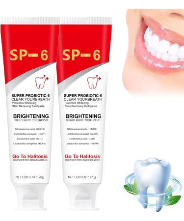 Ultra Whitening Toothpaste SP-6, Probiotic Toothpaste Sp6, Whitening Toothpaste SP 6, Fresh Breath Toothpaste, Whitening Toothpaste for Teeth120g