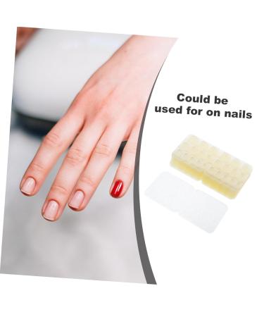 PLAFOPE 50 Sheets Nail Jelly Glue Sticky Tab For False Nails Nail Glue Tab Keywords Silica Gel Tape Double Sided Manicure - Buy Online on GoSupps.com