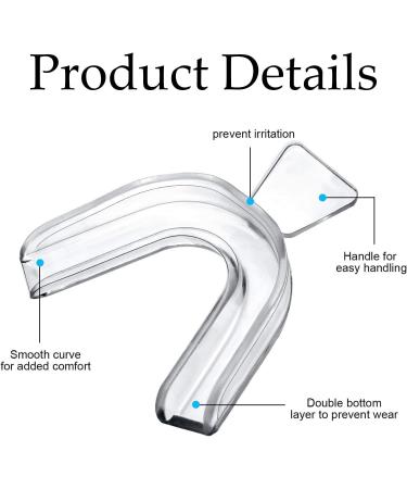 Ezranova 4 Pieces Teeth Whitening Mouth Trays Moldable Moldable Teeth Shelf Thermoplastic Tooth Protection Dental Care Set for Tooth Whitening Tooth Protection - Buy Online on GoSupps.com