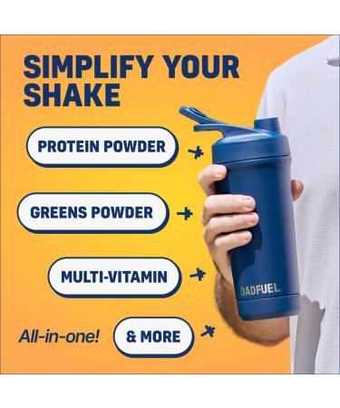 DADFUEL All-in-One Meal Replacement Shake for Men | 25g Whey Protein Isolate + 70+ Superfoods & Nutrients | Non-GMO Gluten-Free No Added Sugar | Smooth Taste Easy Mix | 15 Servings Chocolate 32 Ounce (Pack of 1) - Buy Online on GoSupps.com