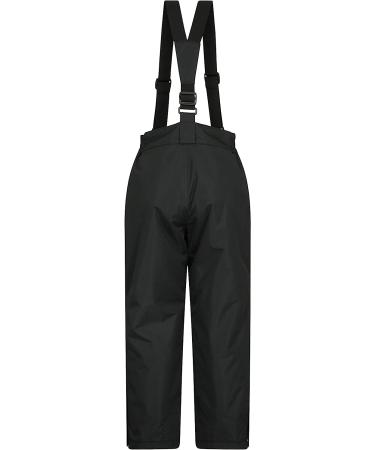 Mountain Warehouse Raptor Kids Snow Ski Pants - Black, 9-10 Years | Detachable Suspenders - Buy Online on GoSupps.com