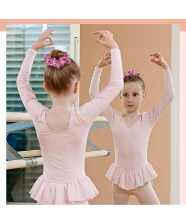 20 Pieces Girls Dance Hair Scrunchies - Ballet Pattern White Pink Hair Ties for Gymnastics & Dance Accessories - Buy Online on GoSupps.com