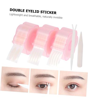 FOMIYES 9 Rolls Double Eyelid Sticker Breathable Eyelid Lift Eyelid Invisible Fold Eyelid Droopy Eyelid Tape Eyelid Stickers No Trace Pink Double Eyelid Fiber Lifting Belt - Buy Online on GoSupps.com